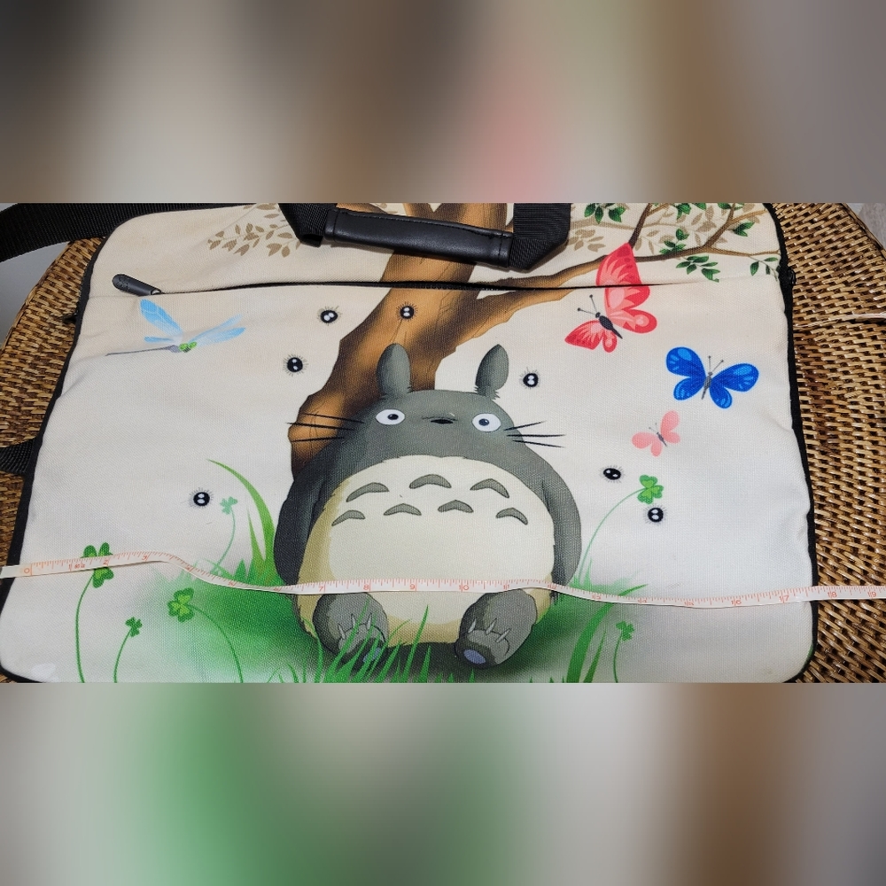 Totoro Canvas Laptop Bag 17" - Picture 6 of 7